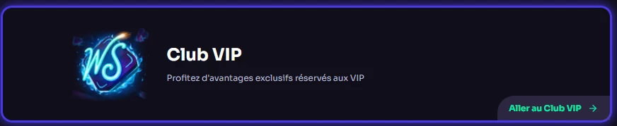 WinSpirit bonus VIP 1 fr